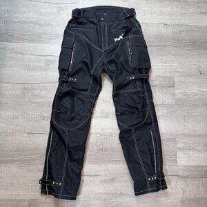HWK Motorcycle Pants Mens Size Medium Black Motorsport Bike Inseam 34 Vented